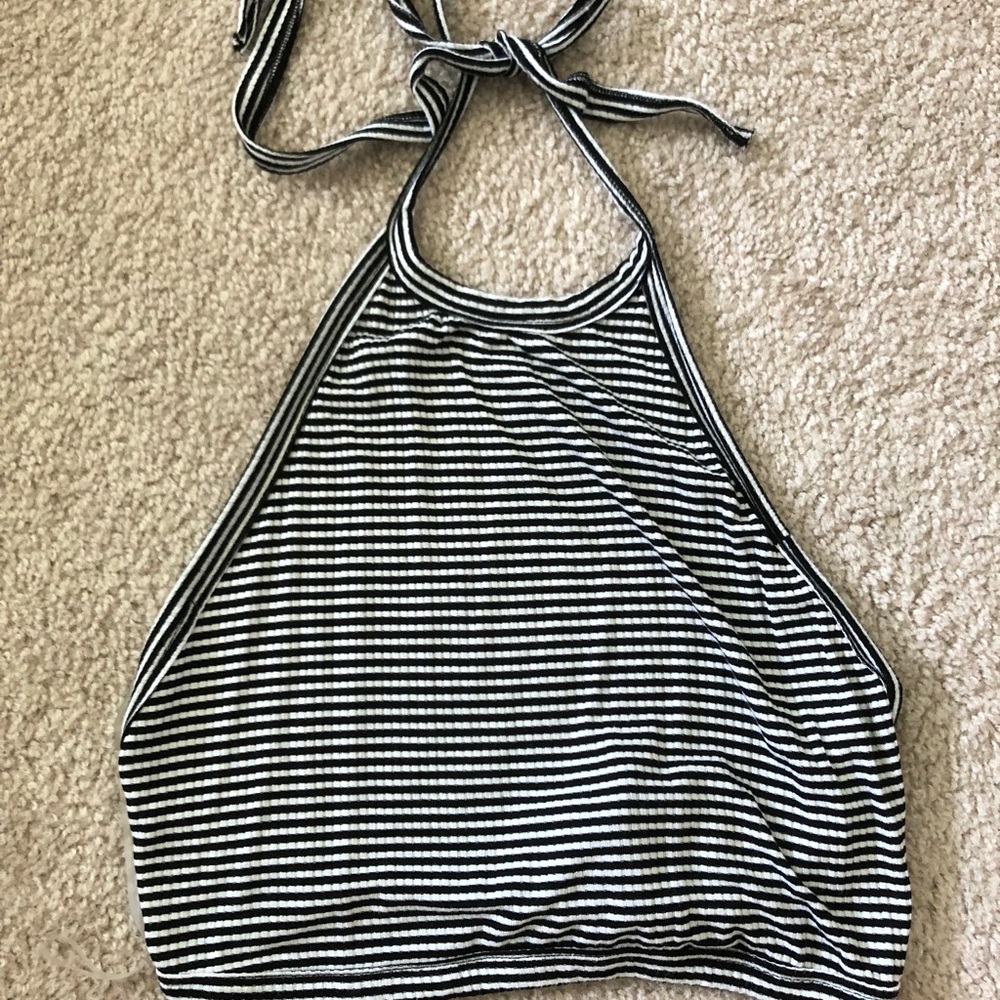 Stripped Halter Top